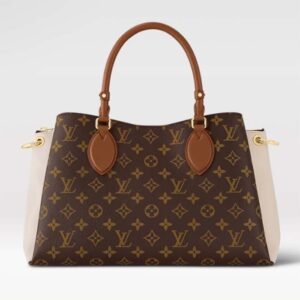 Louis Vuitton LV Women Vendôme MM Cream Monogram Coated Canvas Cowhide Leather | AlmaBagz