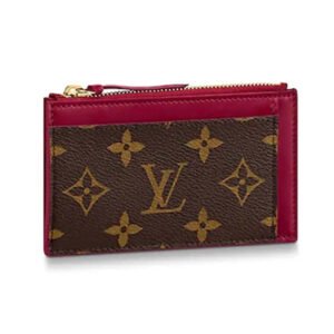 Louis Vuitton LV Women Zipped Card Holder Monogram Coated Canvas | AlmaBagz