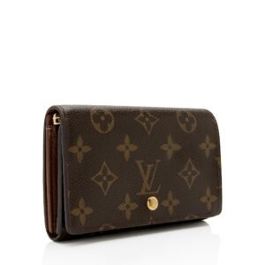 Louis Vuitton Monogram Canvas Porte Monnaie Tresor Wallet (SHF-mxeVW3) | AlmaBagz