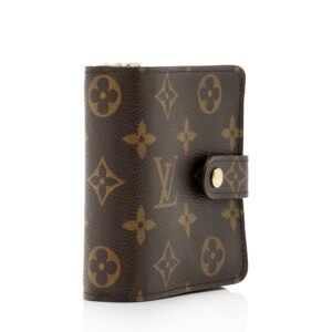 Louis Vuitton Monogram Canvas Zipped Compact Wallet (SHF-ZLqI9R) | AlmaBagz