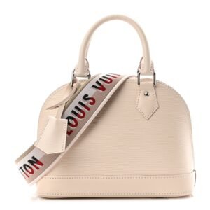 LOUIS VUITTON EPI LEATHER ALMA BB WHITE QUAERZ | AlmaBagz