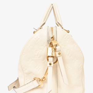 Louis Vuitton 2013 Cream Empreinte Leather Speedy 30 Crossbody | AlmaBagz