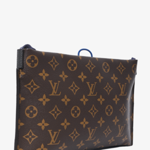 Louis Vuitton 2019 Blue/Brown Monogram Pacific Outdoor Pouch Crossbody | AlmaBagz