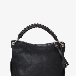 Louis Vuitton 2020 Black Monogram Leather Mahina Beaubourg MM Top Handle | AlmaBagz
