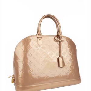 Louis Vuitton Beige Poudre Vernis Alma GM | AlmaBagz