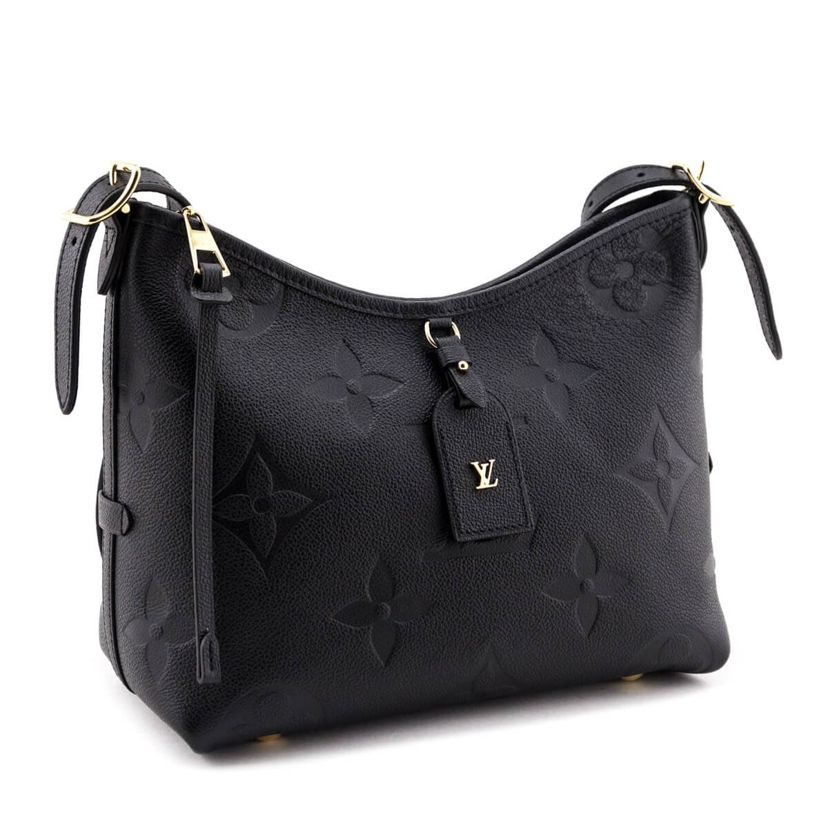 Louis Vuitton Black Monogram Empreinte CarryAll PM | AlmaBagz