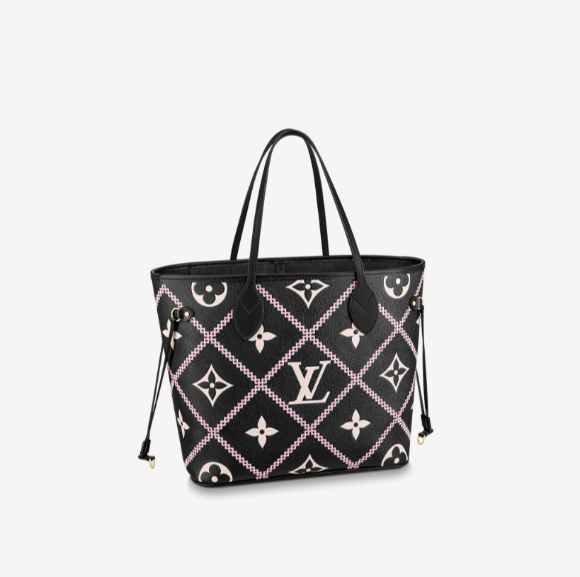 Louis Vuitton Black Neverfull LV M46040 | AlmaBagz