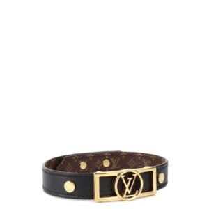 Louis Vuitton Black/Gold Dauphine Bracelet 19 | AlmaBagz