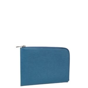 Louis Vuitton Blue Epi Leather Pouch | AlmaBagz