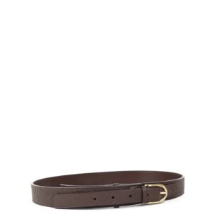 Louis Vuitton Brown Monogram Empreinte Belt 85 | AlmaBagz