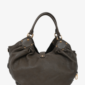 Louis Vuitton Brown Monogram Mahina XL Hobo | AlmaBagz