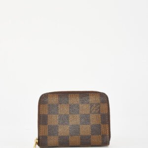 Louis Vuitton Damier Ebene Zippy Coin Purse Wallet | AlmaBagz