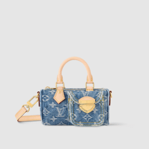 Louis Vuitton Denim Blue Nano Speedy M82950 | AlmaBagz