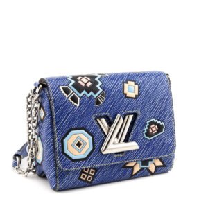 Louis Vuitton Denim Epi Azteque Twist Limited Edition Shoulder Bag PM | AlmaBagz