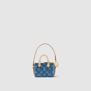 Louis Vuitton Denim Micro Speedy Bag Charm M01701 | AlmaBagz