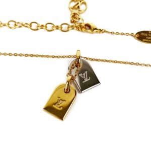 Louis Vuitton Gold & Silver Nanogram Necklace | AlmaBagz