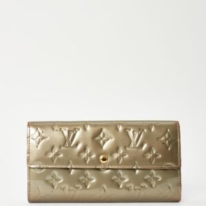 Louis Vuitton Grey Monogram Vernis Patent Leather Sarah Wallet | AlmaBagz