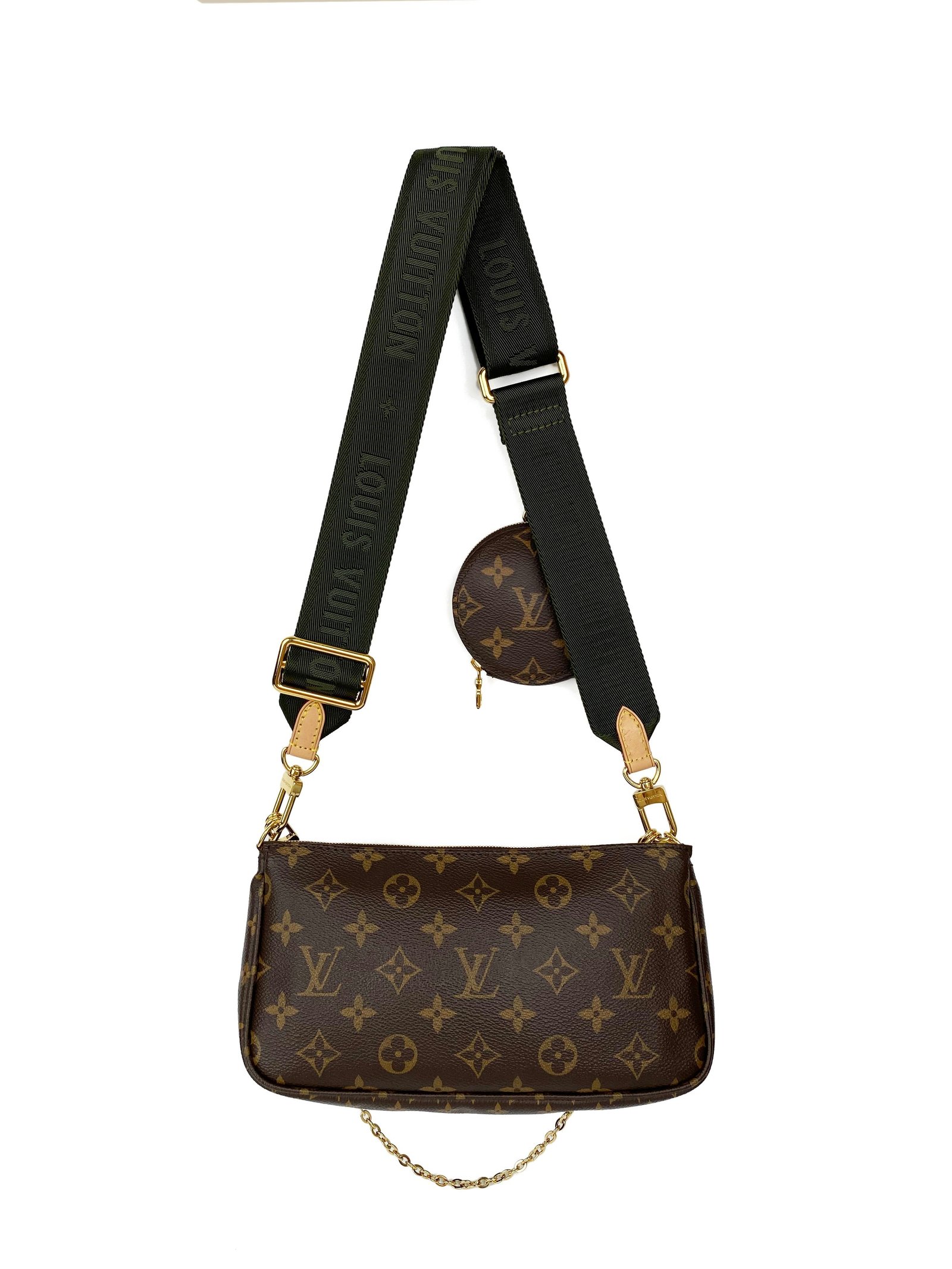 Louis Vuitton Khaki Multi Pochette Accessoires Bag | AlmaBagz