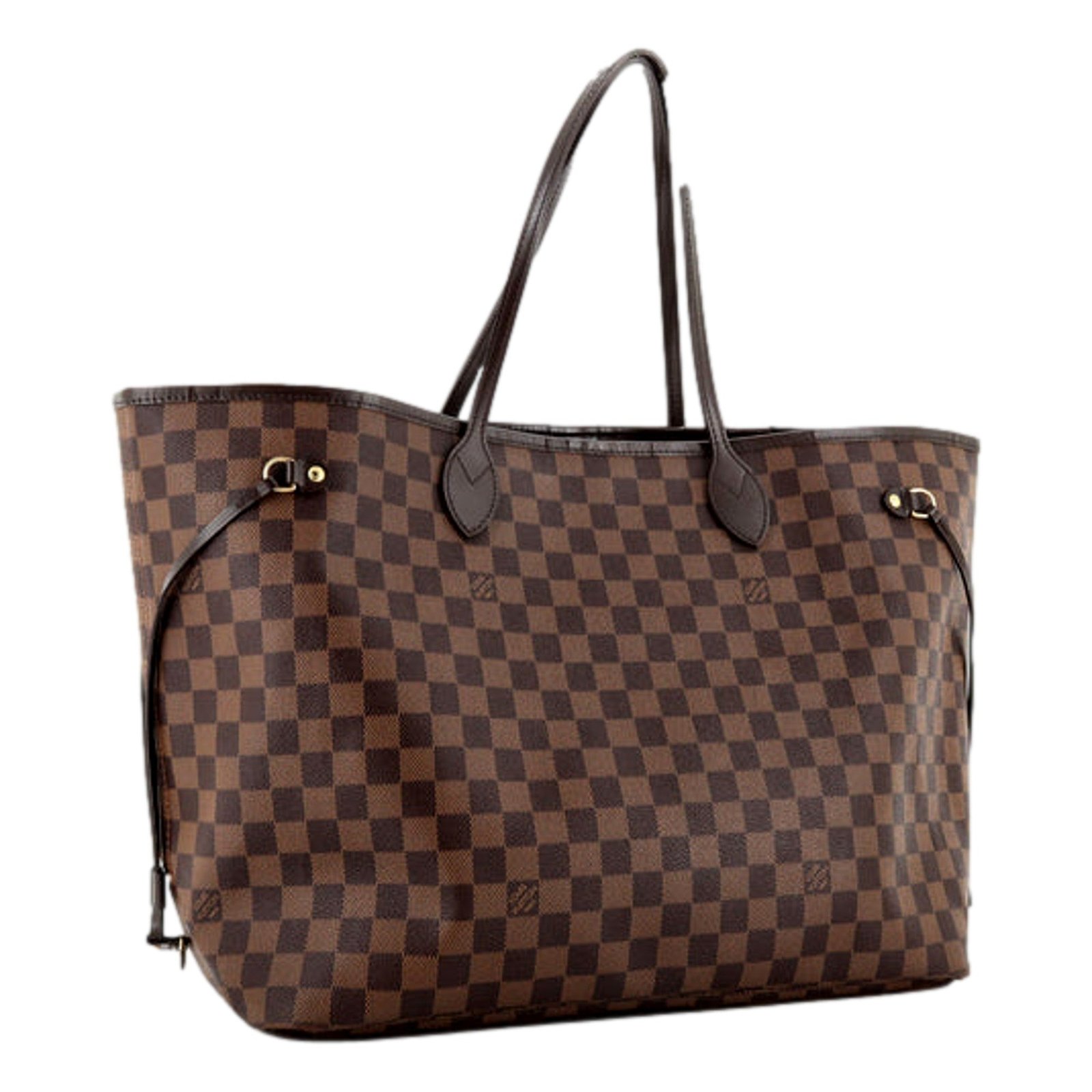 Louis Vuitton Neverfull Brown Tote Damier Canvas GM | AlmaBagz