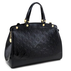 Louis Vuitton Noir Magnetique Monogram Vernis Brea MM | AlmaBagz