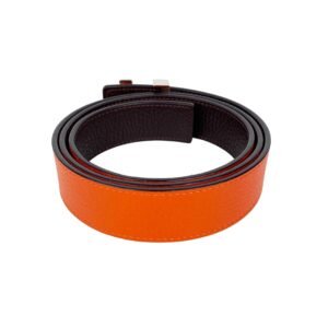 Louis Vuitton Orange & Brown Reversible Belt 90 | AlmaBagz