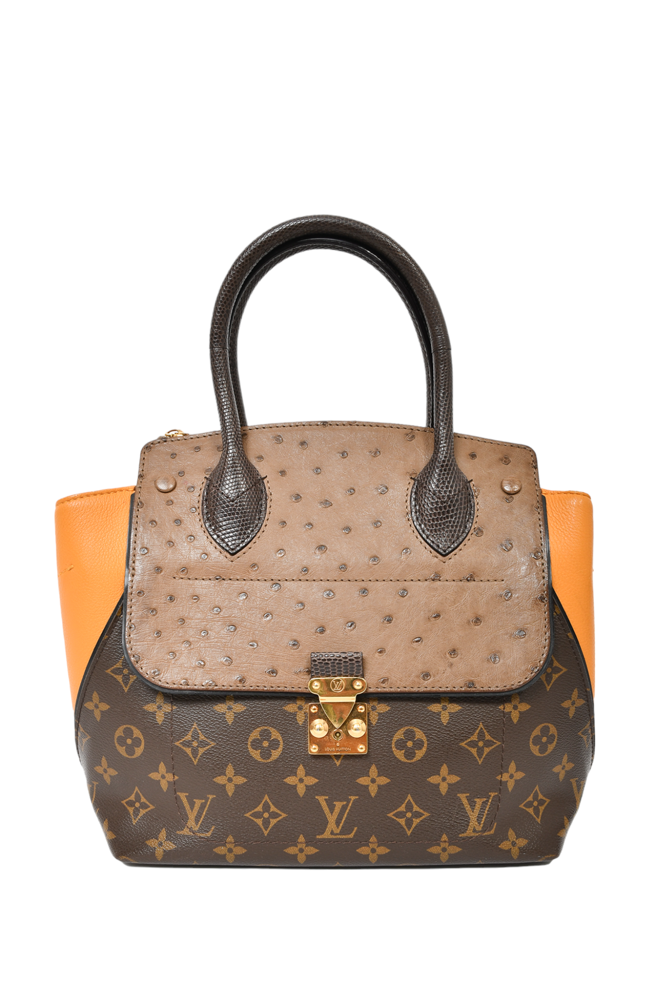 Louis Vuitton Ostrich & Python Majestueux MM | AlmaBagz - Image 6