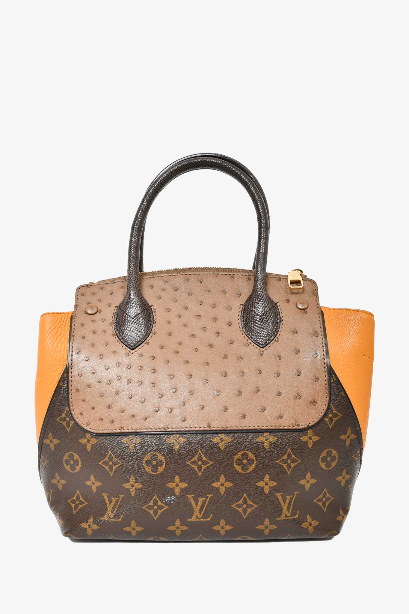 Louis Vuitton Ostrich & Python Majestueux MM | AlmaBagz