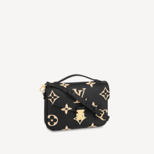 Louis Vuitton Black and Cream Pochette Metis M45773 | AlmaBagz