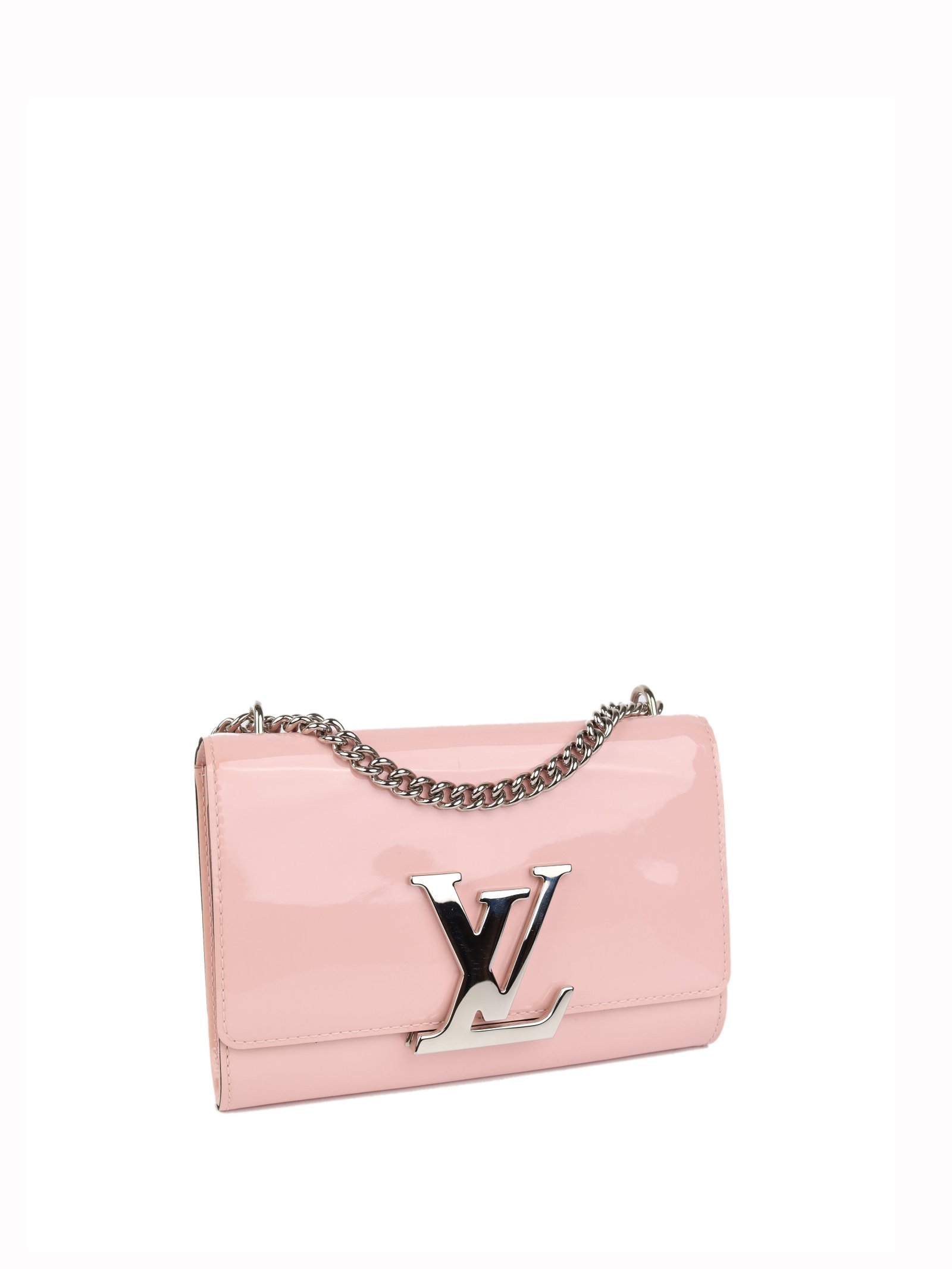 Louis Vuitton Rose Ballerine Vernis Louise MM | AlmaBagz