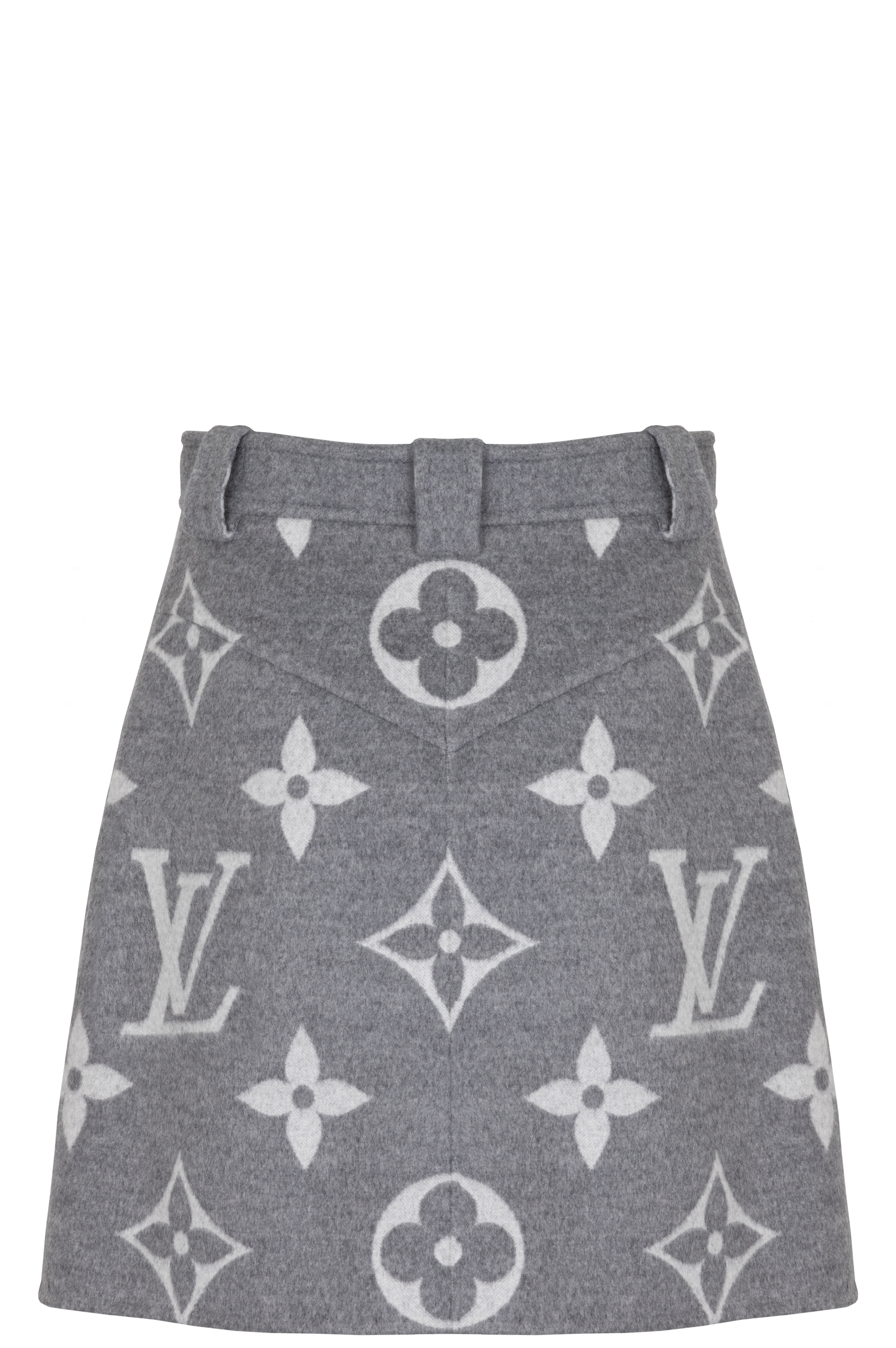 LOUIS VUITTON Skirt MNG Wool Grey | AlmaBagz - Image 2