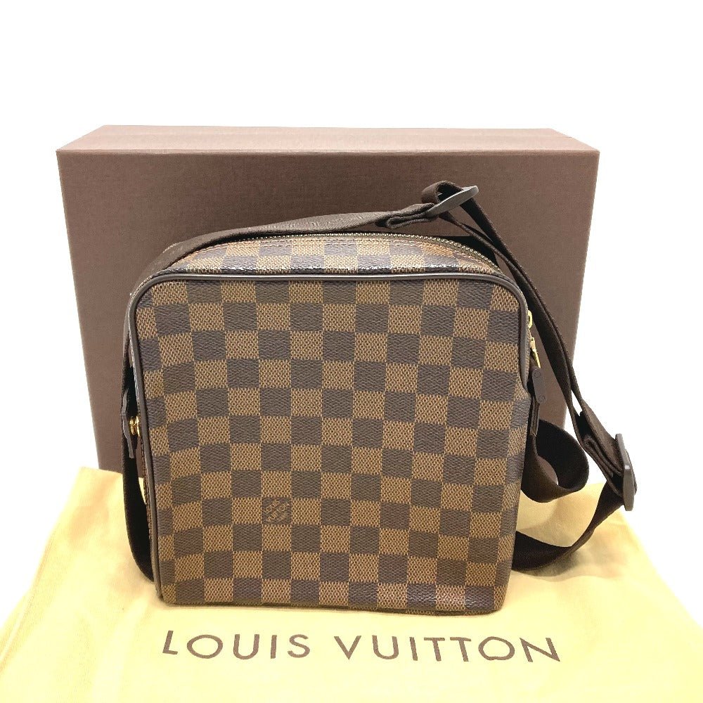 LOUIS VUITTON Shoulder Bag N41442 Damier canvas Brown Damier Olaf PM unisex(Unisex) Used | AlmaBagz - Image 12
