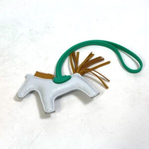 HERMES Bag charm Anyo Miro Light blue strap Rodeo PM Women Used | AlmaBagz