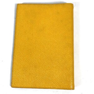 HERMES Notebook cover leather yellow Agenda PM Women Used | AlmaBagz