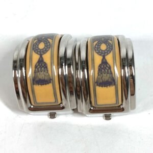HERMES Earring metal Silver Emile Women Used | AlmaBagz