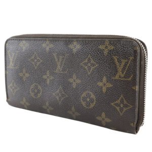 LOUIS VUITTON Long Wallet Purse M42616 Monogram canvas Brown Zippy wallet | AlmaBagz