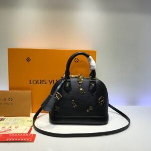 Louis Vuitton Alma BB Epi Leather Love Lock Edition Black | AlmaBagz