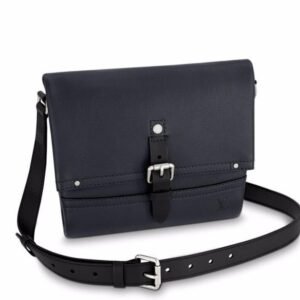 Louis Vuitton Canyon Messenger PM Utah Leather Bleu Marine | AlmaBagz