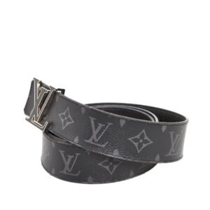 LOUIS VUITTON Monogram Eclipse Initiales Belt | AlmaBagz