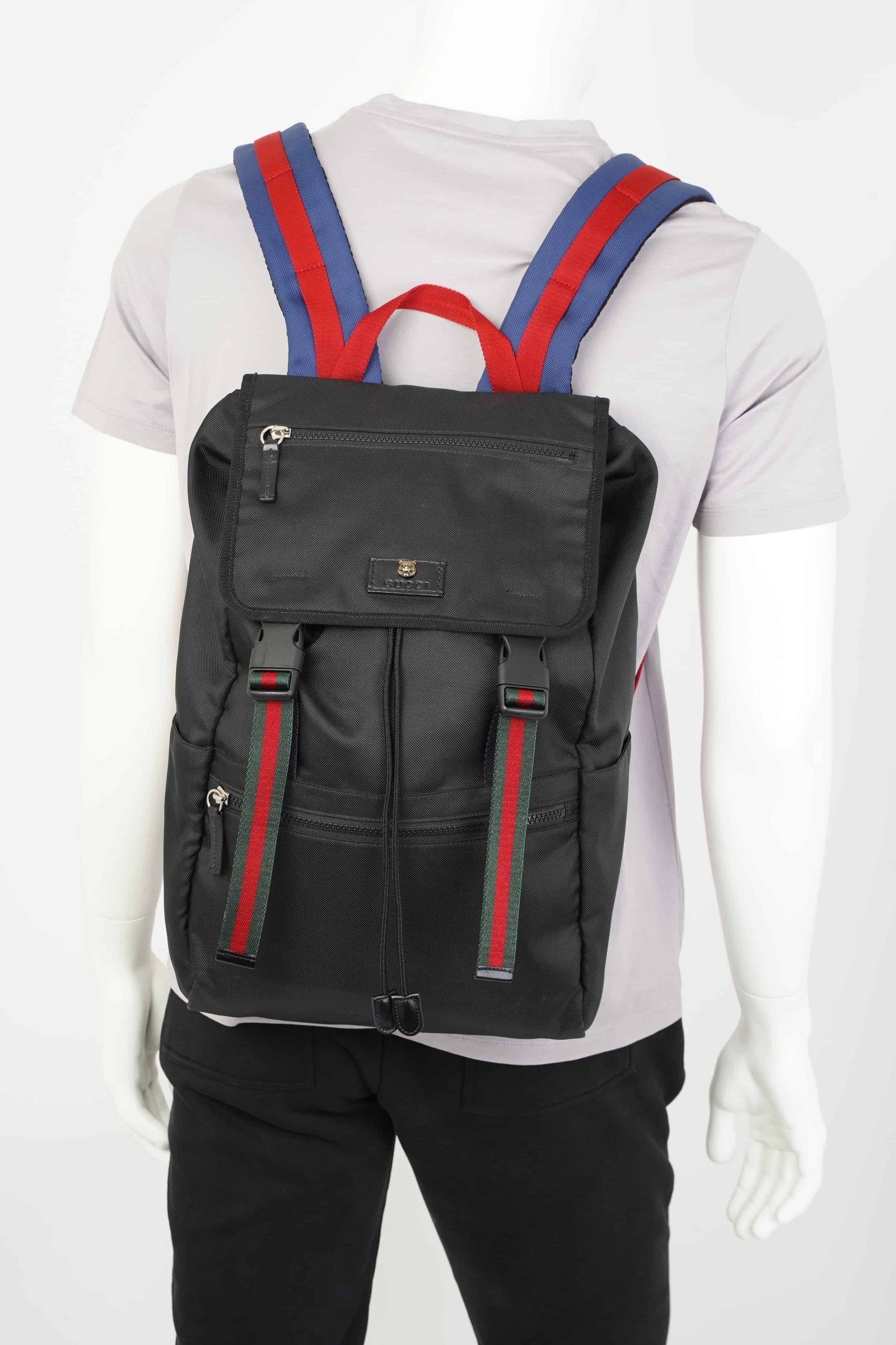 Gucci Technical Backpack Black Nylon | AlmaBagz