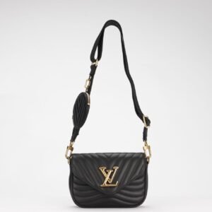 Louis Vuitton New Wave Multi Pochette (M56461) Noir Color, with Strap, Chain, Dust Cover & Box | AlmaBagz