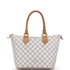 LOUIS VUITTON N51186 SALEYA (VI4027) PM SIZE DAMIER AZUR CANVAS, NO DUST COVER | AlmaBagz