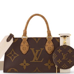 LOUIS VUITTON M46653 ONTHEGO EAST WEST MONOGRAM REVERSE WITH ROUND POUCH & STRAP, WITH DUST COVER & BOX | AlmaBagz