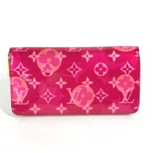 LOUIS VUITTON Long Wallet Purse M90585 Monogram Vernis Canvas pink Monogram Vernis Zippy wallet Women Used | AlmaBagz