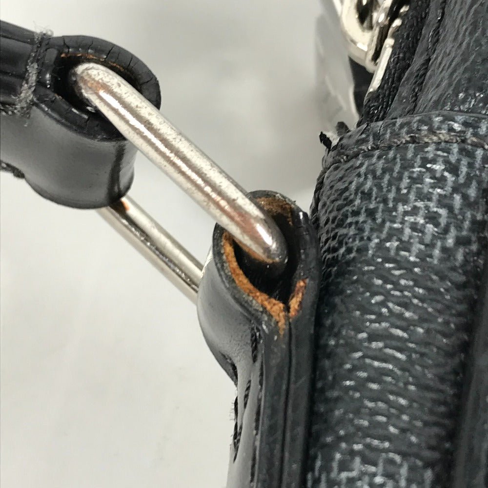 LOUIS VUITTON Shoulder Bag Graphite canvas black Damier Graphite Map Danube PM NM mens Used | AlmaBagz - Image 11