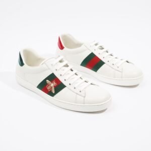Gucci Ace Bee White / Green / Red Canvas EU 42.5 UK 8.5 | AlmaBagz