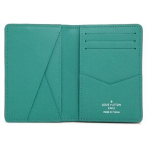 Louis Vuitton Pocket Organiser Taiga Monogram Vert | AlmaBagz