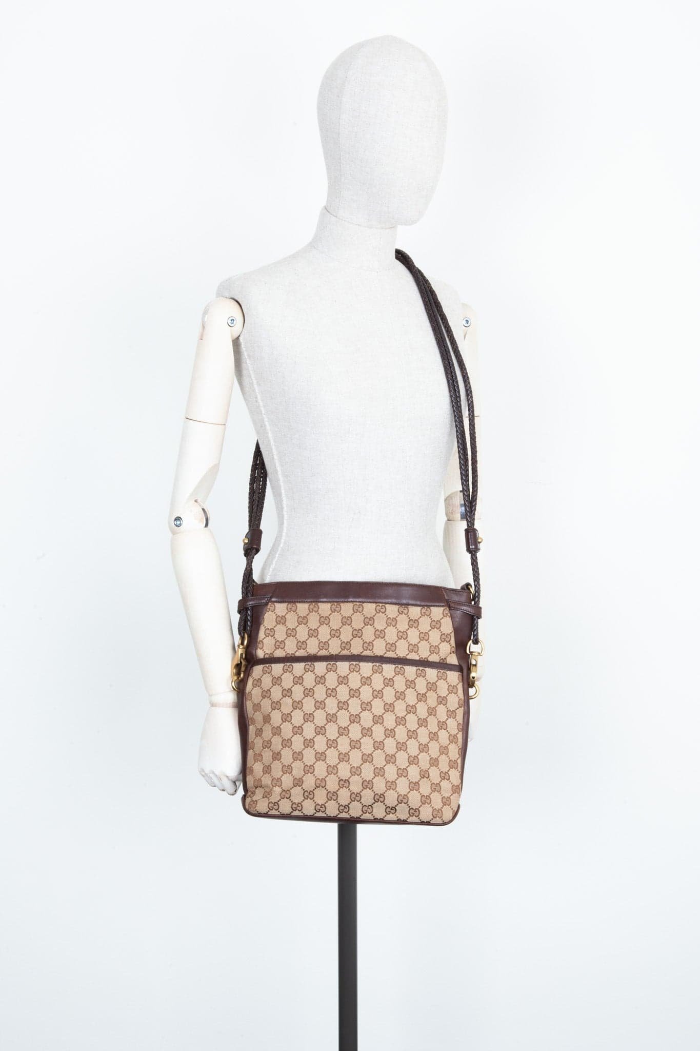 GUCCI Convertible Soft Open Tote GG Canvas | AlmaBagz