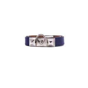 Hermes Rivale Double Tour Bracelet Navy Size XS | AlmaBagz