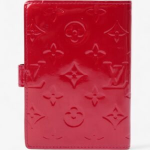 Louis Vuitton Agenda Cover Red Monogram Vernis Leather PM | AlmaBagz