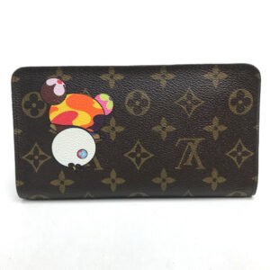 LOUIS VUITTON Long Wallet Purse M61729 Monogram canvas Brown Monogram panda Porto Monezup | AlmaBagz